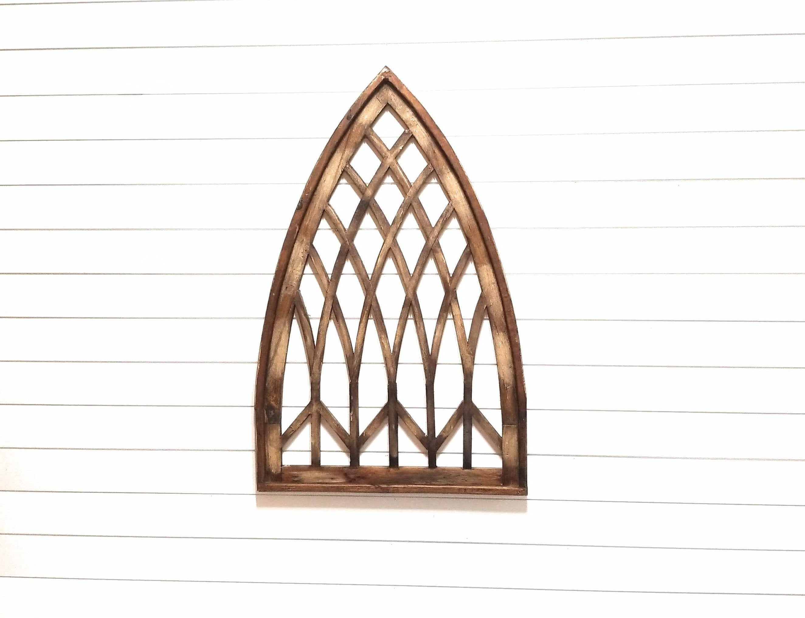 Farmhouse Wooden Wall Window Arch Wood Window Whispering Pines - Ranch Junkie Mercantile LLC