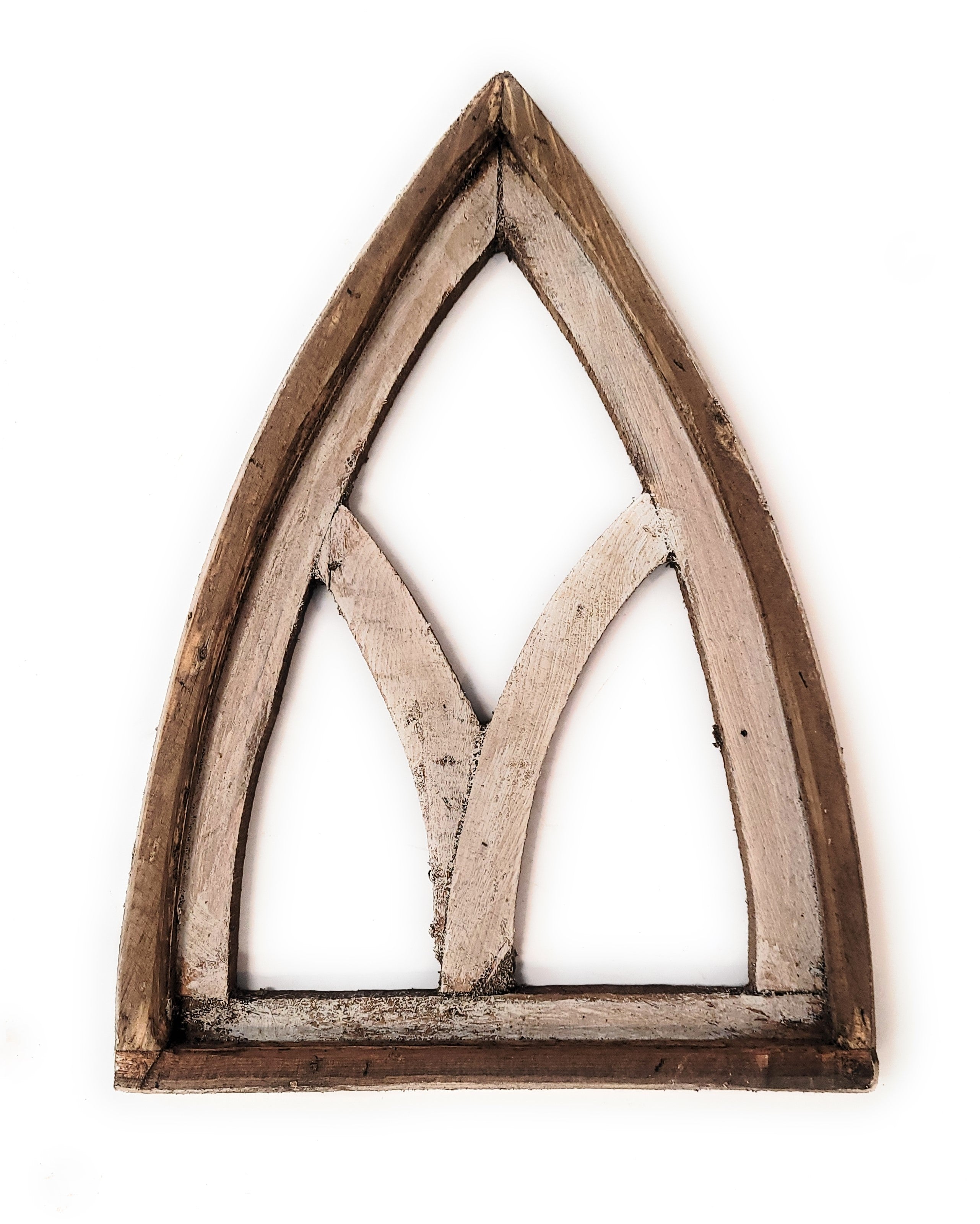 Mini Cathedral Wood Window - The Mini Cathedral- 2 Colors - Buy 1 or A Set of 2 Available - Ranch Junkie Mercantile LLC