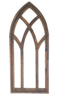 48" X 21" Farmhouse Wood Cathedral Window Arch Two Color Options- The Farmhouse Cathedral Window - Ranch Junkie Mercantile LLC 