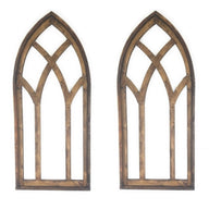 48" X 21" Farmhouse Wood Cathedral Window Arch Two Color Options- The Farmhouse Cathedral Window - Ranch Junkie Mercantile LLC