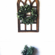 24" Silver Dollar Eucalyptus Sage Wreath Faux - Ranch Junkie Mercantile LLC
