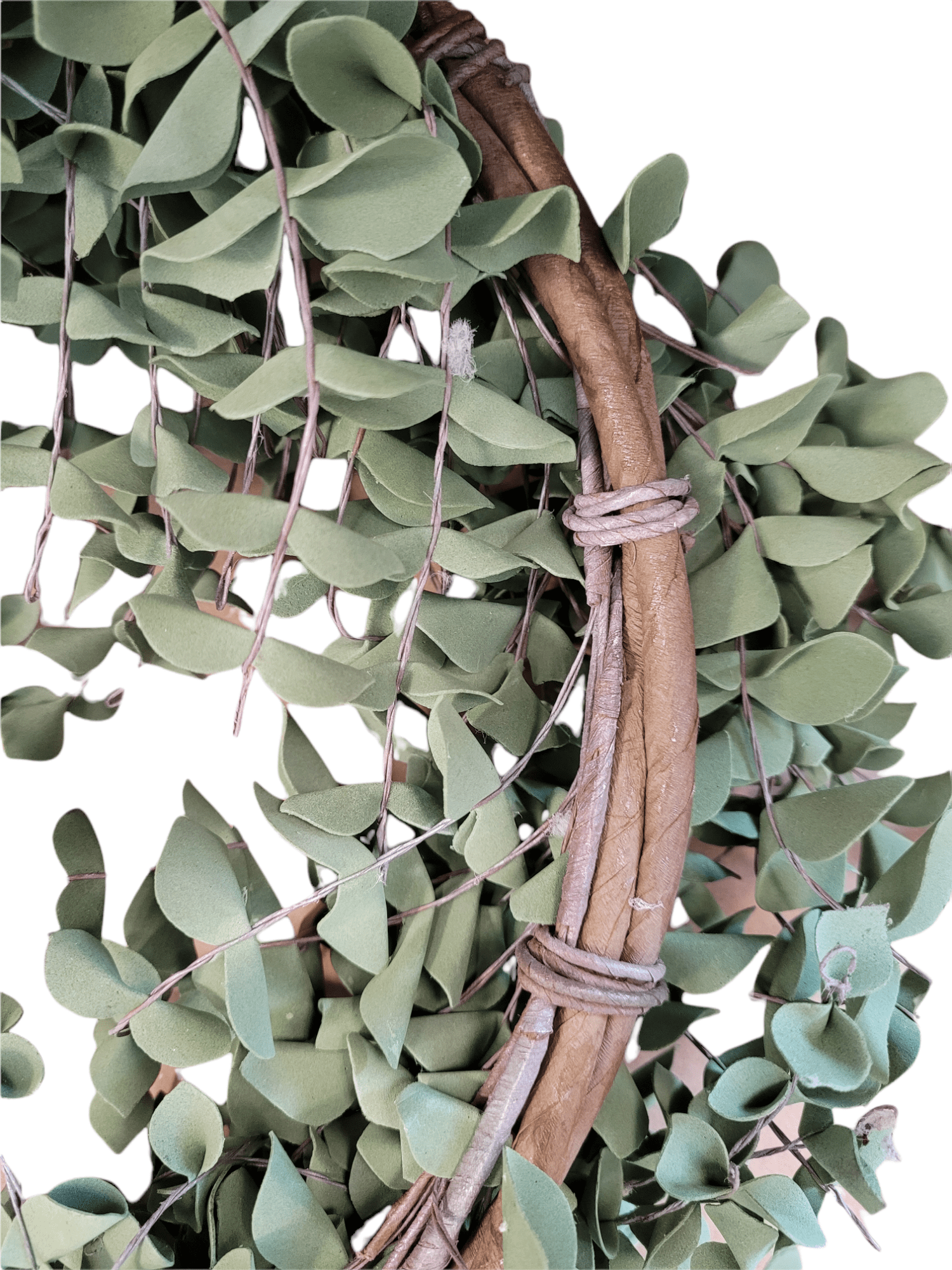 25" Eva Eucalyptus Leaf Wreath- Faux Wreath - Ranch Junkie Mercantile LLC