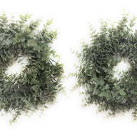 14" Eucalyptus Wreath Faux - Ranch Junkie Mercantile LLC